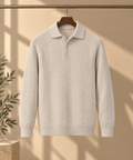 Men's Classic Knit Lapel Sweater