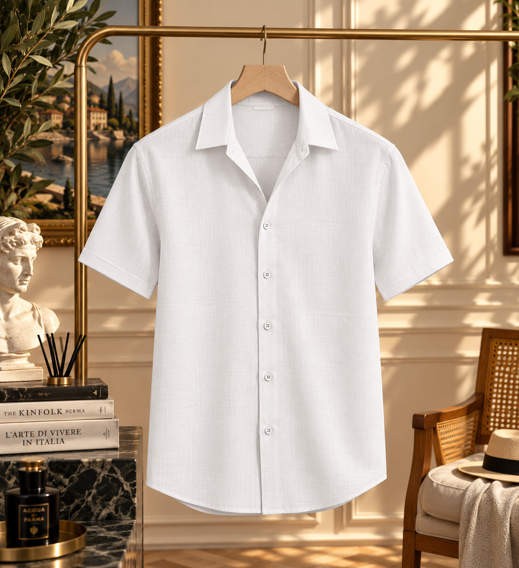 Textured Linen Vacation Shirt