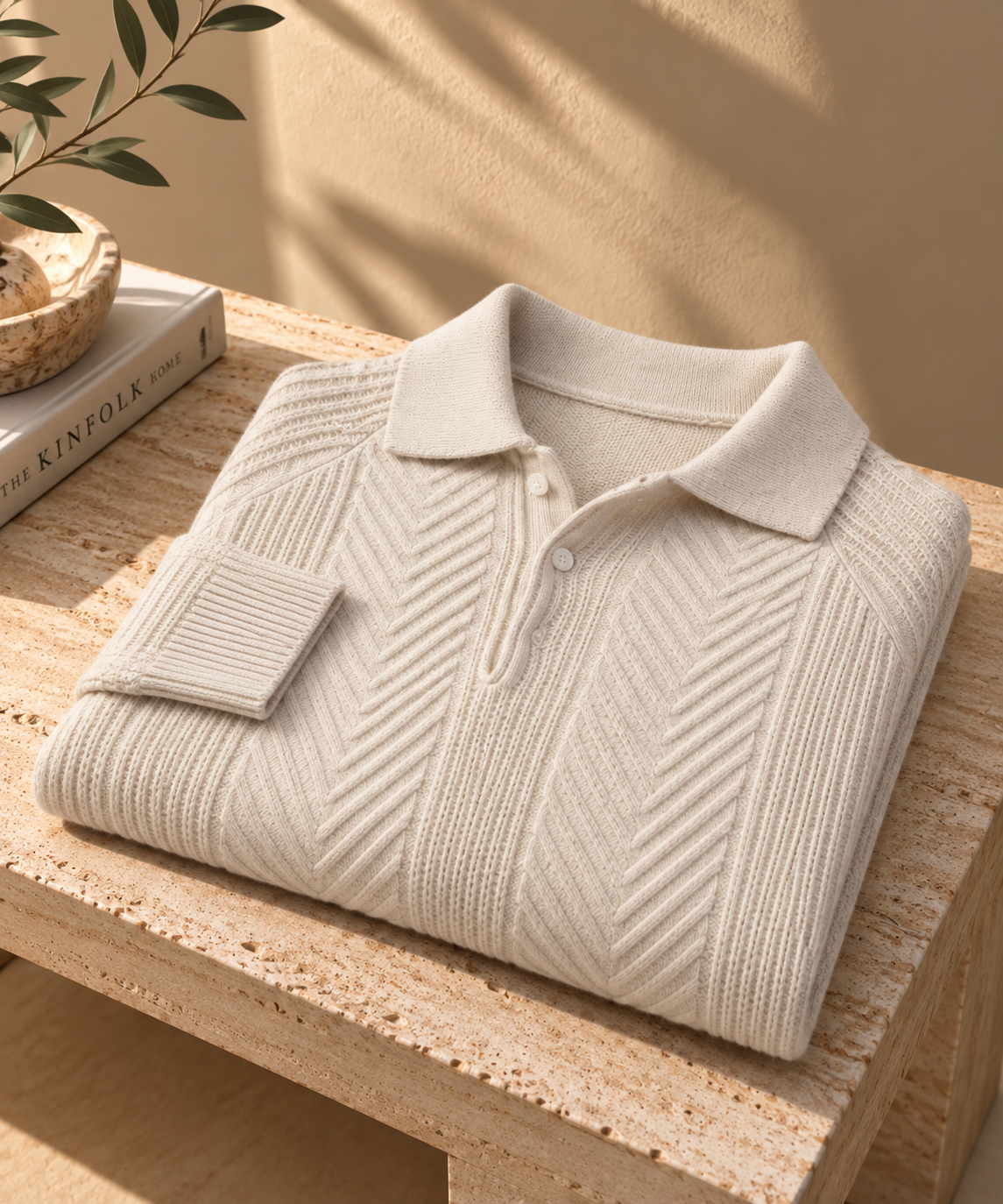 Men's Classic Knit Lapel Sweater