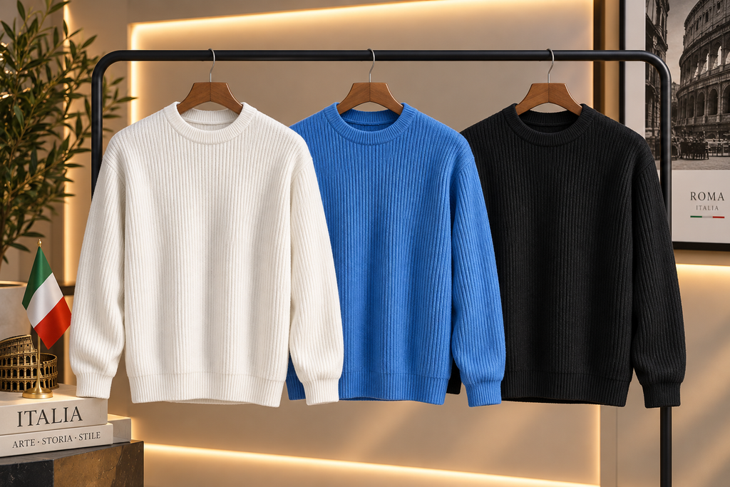Men's Half Turtleneck Knit Sweater