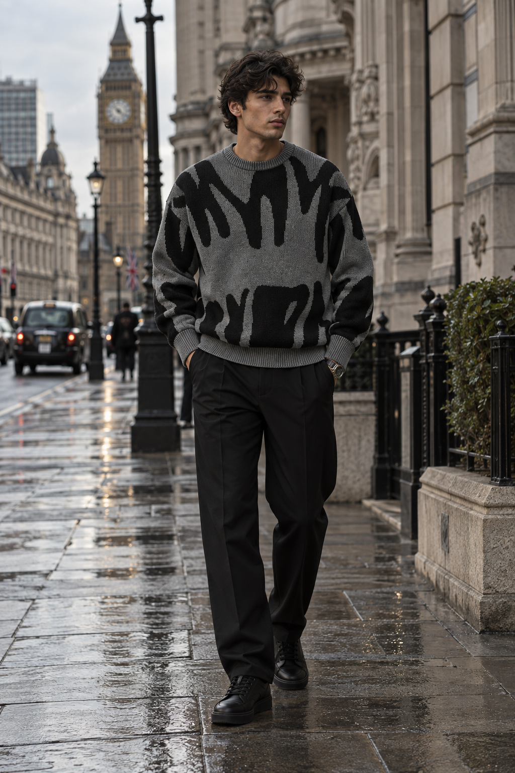 Men's Classic Round Neck Knit Sweater