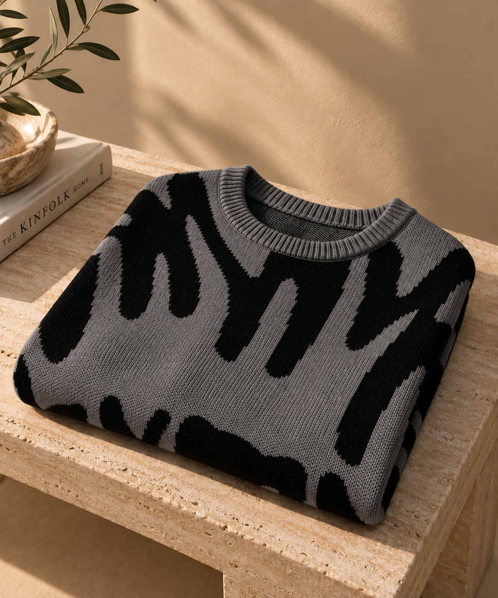 Men's Classic Round Neck Knit Sweater
