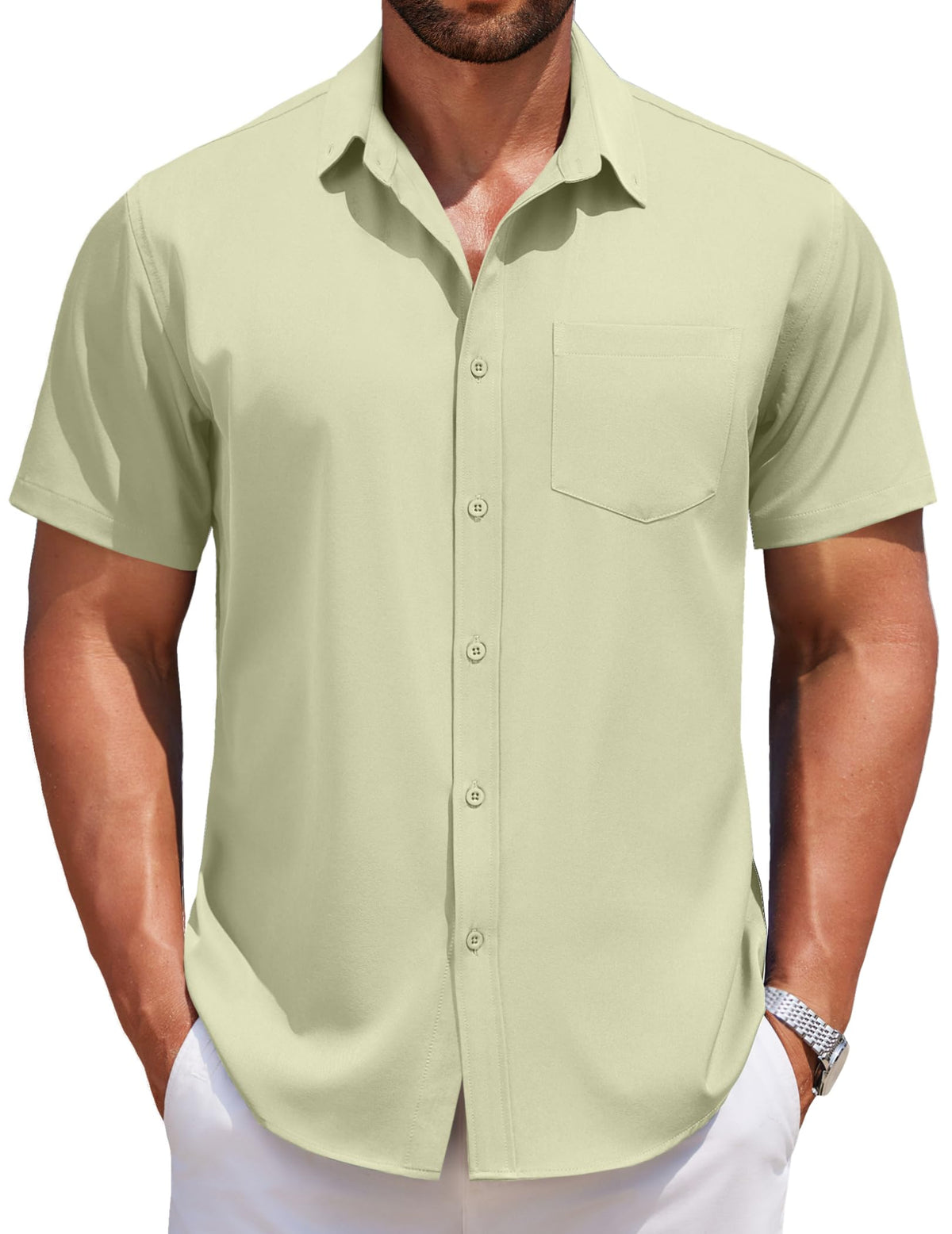 Wrinkle-Free Athletic Dress Shirt