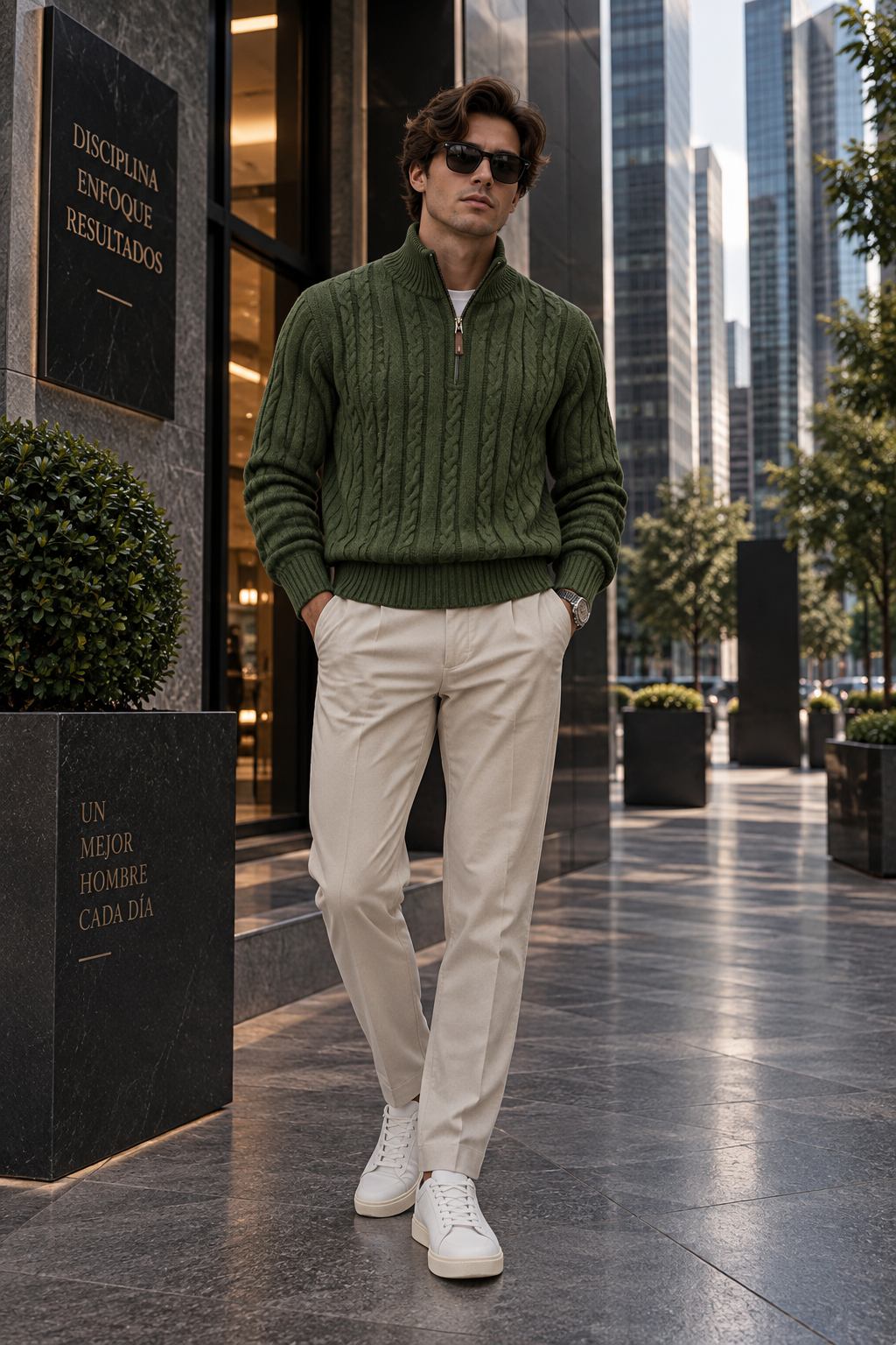 Men's Relaxed Fit Knit Sweater Jacket