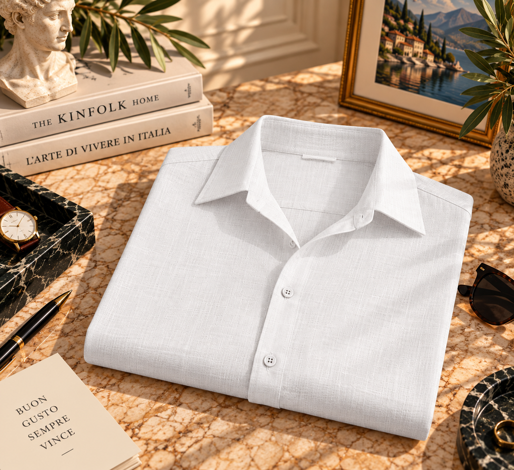 Textured Linen Vacation Shirt