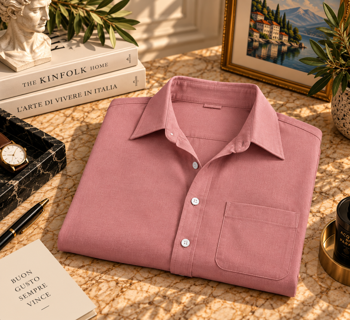 Oxford Cotton-Blend Shirt