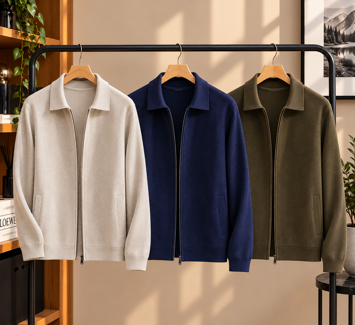 Men's Wool Knit Cardigan