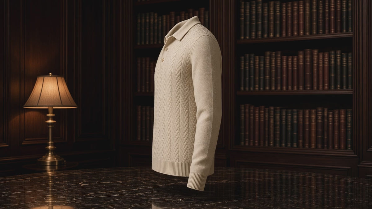 Lapel Knit Sweater